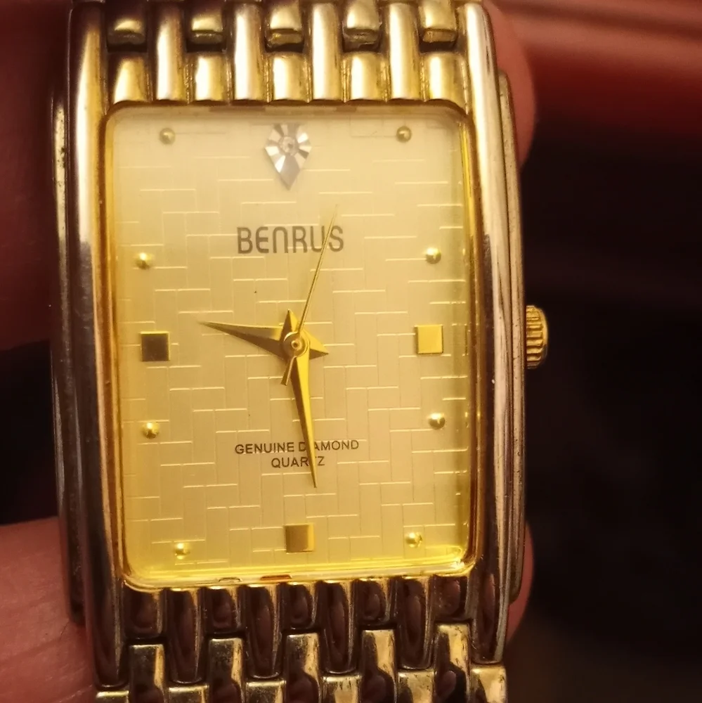 Benrus water resistant Japan movement watch Black and Gold Vintage Benrus Watch | Benrus Watches for Men  main image 2